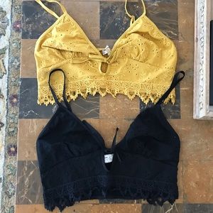 Free People NWOT Size Medium Bralettes
